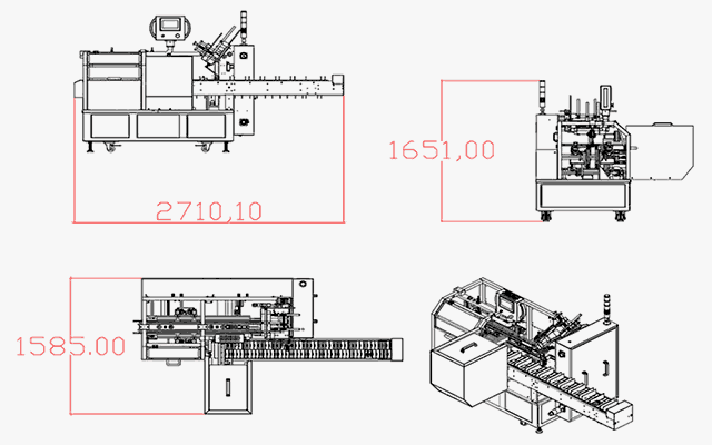 LY200-3自動裝盒機尺寸圖